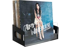 Noahrk Schallplattenaufbewahrung – Vinyl-Schallplattenhalter Wandhalterung, 45 Album Vinyl Rack – Schallplattenregale, Schallplattenständer Vinyl Aufbewahrung Organizer Schallplattenkiste,