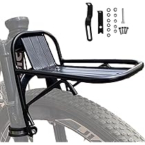 Portapacchi Anteriore Per Bici - In Lega Alluminio, Carico 5kg Per MTB, Strada E Pieghibili