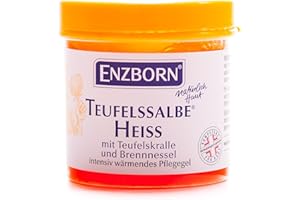Enzborn Teufels Heiße Salbe Intensiv Wärmendes Pflegegel mit Teufelskralle und Brennnessel, 200 ml