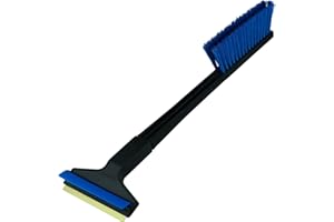 L & P CAR DESIGN Eiskratzer Auto mit Besen Auto Schneebesen mit Eiskratzer Messing Eiskratzer mit Besen Auto Kratzer mit Besen Scheibenkratzer Eisschaber Schneebürste Schneefeger (L&P A056 Farbe zufällig)