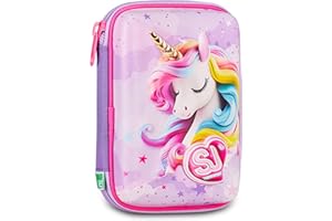 SJ GANG STYLE JAM GANG Astuccio Scuola Speed Pad, Rosa, Portapenne Mono Scomparto con Plance Amovibili, Completo Di Penne, Matite, Colori, Accessori Zaino, Scuola Elementare, Bambina