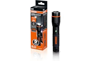 OSRAM LEDinspect PRO TORCH 500, akumulatorowa latarka inspekcyjna LED, funkcja zoom, jasność 500lm, 6000K, 4 tryby światła