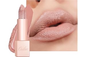 OULAC Rossetto Idratanti Finitura Lucida, Rossetto Glitter Nudo Per Labbra Secche, Balsamo Labbra con Luminous Finish, Formula Idratante a Lunga Durata, Infinity Moisture, Vegan (12) Pure Zen
