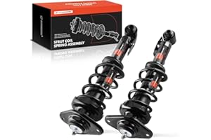 A-Premium Rear Complete Strut and Coil Spring Assembly Compatible with Mini Cooper 2007-2015 Hatchback, 2009-2015 Convertible, Not Fit JCW Model