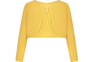 BONNY BILLY Girls Cardigan Long Sleeve Knitted Cotton Bolero Shrug Kids Clothing