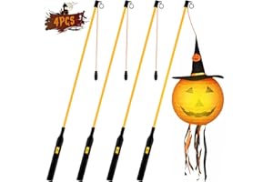TTCOTOKE Laternenstab Elektrisch mit LED, 4PCS Laternenstock mit LED für St Martin 50CM LED Elektronischer Laternenstab für Kinderpartys, Kindergarten, St Martin, Halloween, Martinsumzüge,Laternenumzüge