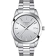 Tissot Mens Gentleman Swiss Quartz Stainless Steel Dress Watch (Model: T1274101103100), Silver