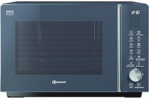 ‎BAUKNECHT Bauknecht MF 259 SG Mikrowelle/Extra Space: Kombi Ohne Drehteller/My Menu/Crisp Fry/Spezialprogramme/Dampfgarfunktion inkl. Dampfgarbehälter/Heißluft/Quarz Grill/Auto Clean/ 25L