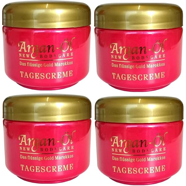 Arganöl Nachtcreme Set – 4x Bio-Vital Creme Für Trockene Haut, 125 Ml