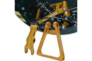 JFG RACING Motorrad Hinterprogressionsdreieck Aluminium Aufhängungsgestänge + Hintergestänge Kit für Sur Ron Light Bee S/X Segway X160/X260-Gold