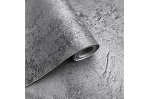 Bai You Mei Selbstklebende Tapete Betonoptik Tapete PVC Tapete Möbelfolie wasserfest betonoptik Klebefolie Wandaufkleber Wallpaper