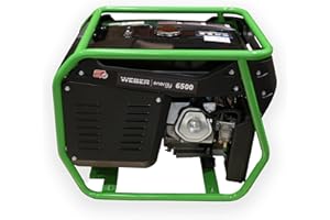 SUNEX WEBER ENERGY Generador Inverter Silencioso de Gasolina 5000W Trifásico con Tomas 2x230V/1x400V, Depósito 25L, Generador Portátil para Uso Profesional
