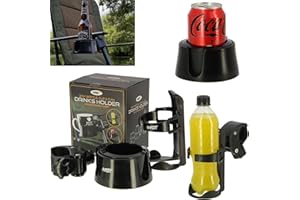 LIDSTERS FISHING SUPPLIES NGT Porte-gobelet 3 en 1 pour la pêche, les chaises de camping, les lits, les bouteilles de pêche à la carpe