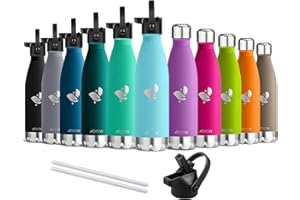 ‎AORIN AORIN Vakuum-Isolierte Trinkflasche - 350ml/500ml/750ml - Wasserflasche BPA-Frei,24 H Kühlen & 12 H Warmhalten, Ideale Thermosflasche für Kinder, Schule, Sport, Outdoor, Fahrrad, Fitness