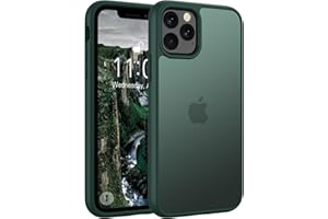 Andwing Matt Hülle für iPhone 11 Pro 5,8 Zoll, Militärstandard FallSchutz Handyhülle für iPhone 11 Pro, Mattierte Durchscheinende Rückseite Schutzhülle, Anti-Fingerabdruck Kratzfest (Grün)