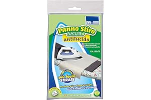 PARODI & PARODI- Panno per Stirare, Riduce Macchie e Bruciature, Permette di Mantenere le Pieghe degli Abiti più a Lungo, Realizzato in Cotone, Beige, 30x75cm