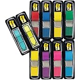 Post-it Index Small Flags,Value Pack, Pack of 8 Pads + 2 Arrow Pads Free, 328 Flags per Pad,11.9 mm x 43.2 mm, Yellow, Red, G