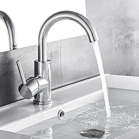 Auralum chrom Wasserhahn 360° Drehbar Bad armatur Waschbecken Mischbatterie Waschtischarmatur Einhandmischer Badarmatur…
