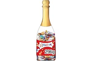 ‎CELEBRATIONS Celebrations Geschenkflasche 296 g I Pralinenmischung Milchschokolade mit Mars, Twix, Bounty, Snickers u.v.m. zum Verschenken und Teilen