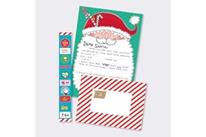 RACHEL ELLEN DESIGNS LTD Rachel Ellen Letter to Santa, Writing Paper, Envelopes & Stickers Set