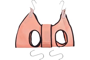 HoaaiGo Hamaca para el Cuidado de Mascotas, Hamaca de Aseo para Perros Gatos, Bolsa de Sujeción para Peluquería Canina para Mascotas Recorte de Uñas Cuidado de los Oídos (XS, Rosa)