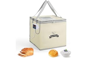 KCYXSMAX Scatola pieghevole per fermentazione della pasta, Scatola di fermentazione con riscaldamento, per cuocere il pane, yogurt, natto e sapone fatto a mano