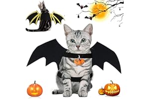 YISKY Halloween Pet Cat Bat Wing, Halloween Cat Ali di Pipistrello, Costumi di Halloween per Animali, Ali di Pipistrello Halloween, Pet Bat Costume, Ali di Pipistrello per Gatti