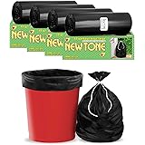 Newtone Premium Garbage Bags Size 24 X 32 Inches (Large) 60 Bags (4 rolls) Dustbin Bag/Trash Bag - Black Color