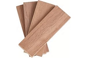 SUPERFINDINGS 4Pcs 12x4cm Black Walnut Wood Sword Scales Exotic Rectangular Wooden Blocks Wood Sword Handle Scales Blank DIY Materia Unfinished Wood for Sword Making Craft Supplies