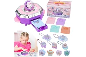 Coikes Regali creativi Gioielli Fai da Te per Ragazze, Set di Gioielli 3D Magici con 93 Pezzi per ragazze 5 ai 10 anni, Set di gioielli fai da te anelli ciondolo ragazze, Regalo di Compleanno Natale