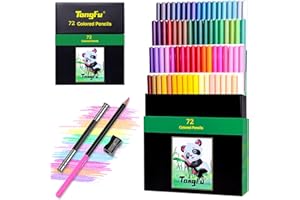 TongFu Set 72 Matite Colorate, Colori Matite da Disegno Colorate Oleose con Anima Morbida per Adulti, Matite Colorate Professionali con Borsa Portatile per Dipingere, Disegnare, Colorare