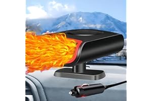 XTHom Car Heater - Portable Car Heaters for Vehicle, 12V Car Heater That Plugs Into Cigarette Lighte, 2 in 1 Heating & Cooling Fast Windshield Defrost Defogger