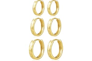 KISSPAT Huggie kolczyki typu kreole, dla kobiet, hipoalergiczne, ze srebra wysokiej próby 925, małe, polerowane kolczyki kreole, wiele rozmiarów, mała chrząstka, modna biżuteria, prezent