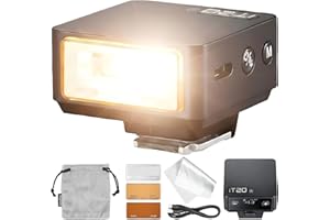 Godox iT20-R TTL Mini-Blitz für Ricoh GR III GR IIIx GR III HDF, iT20R Kompakter Aufsteckblitz, P-TTL kompatibel, USB-C wiederaufladbarer Akku, Magnetische Farbfilter inklusive