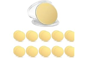 TOOSOAR 20 Stück Messing-Rohling-Challenge-Münzen,40 mm Metallprägerohlinge,Lasergravierbare Scheiben Für DIY-Geburtstagsgeschenke,Basteln,Schmuckherstellung