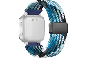Amzpas Kinder Nylon Armbänder für Xplora X6 Armband, Kids Smartwatch Mädchen Jungen Weich Gewebtes Uhrenarmbänder, Magnetisch Verstellbare Ersatzarmband für Xplora X6 Pro