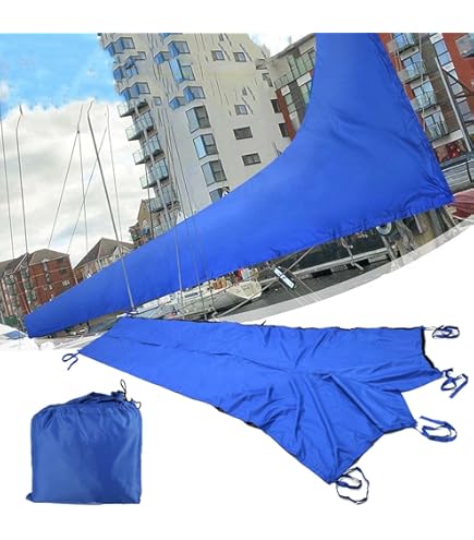 Funda Impermeable Para Vela De Barco - Tela Oxford 210D, Para Velas De 8 A 13 Pies, Protección UV Y Clima