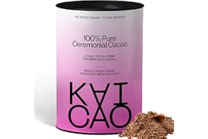 Cacao Cerimoniale Kaicao - Cacao Puro 100% Triturato in Polvere per Cerimonie - Fino di Aroma da Origine Unica - Ideale per Preparazioni Cerimoniali e Bevande - 200g