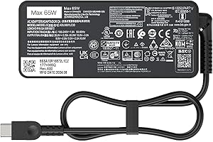 PREMIO CHOICE SMART CHOICE 65W Laptop USB C Charger for Lenovo ThinkPad X1 X13 Z13 13s E14 L14 L15 E15 T490 E495 for Lenovo IdeaPad 3 Slim5 5Pro Flex 5 Yoga 7 Slim 7 9i Slim 920 ThinkBook 14s 15 20V/3.25A AC Adapter