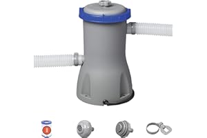 Bestway Flowclear Filterpumpe 3.028 l/h, aus Kunststoff, Grau