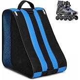 Roller Skate Bag, Roller Skate Bag, 3 Compartments and Adjustable Strap | Skating Backpack for Line and Ice, Women and Men, T