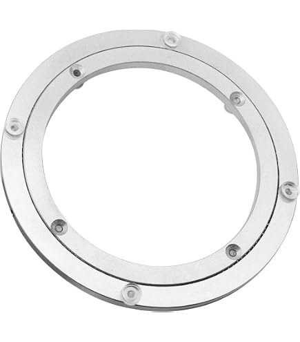 Lot De 4 Plateaux Tournants Carrés 4 Pouces - Lazy Susan 360° Pour Présentoir Ou TV