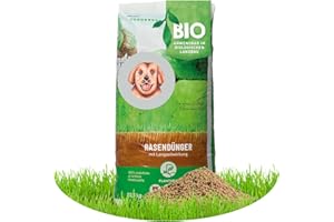 Plantura Bio-Rasendünger Frühjahr/Sommer, 100% organischer Langzeitdünger für sattgrünen Rasen, 3 Monate Wirkung, gesunder Rasen verdrängt Moos & Unkraut, staubarmes Granulat, 10,5 kg für 250 m²