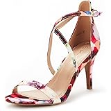 DREAM PAIRS Dolce Sandales Talons Stilettos Mode Bout Ouvert pour Femme