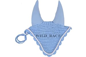 WILD RACE WILDRACE Cavallo flyveil/Cuffia auricolare/Maschera/Rete/Uncinetto (Pannocchia, Blu cielo)