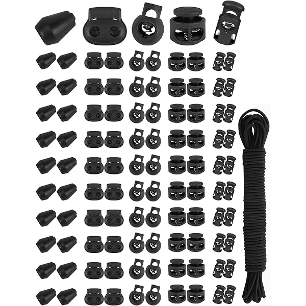 12 Bouchons De Cordon Réglables - Parfaits Pour Sacs à Dos, Lacets Et Cordons élastiques | Fixation Rapide