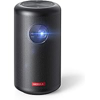 Anker Nebula Capsule Max, Mini Beamer, Projektor in Pint-Größe, WLAN, 200 ANSI Lumen, 8W Lautsprecher, 100 Zoll Bild, 4 Stund