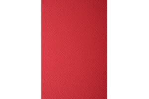 ‎NETUNO Netuno 10x Tonkarton Dunkel-Rot einseitig strukturiert DIN A4 210x 297 mm 220g Prisma Rubino Präge-Karton bunt Strukturkarton für Weihnachten Hochzeit Geburtstag Einladungen