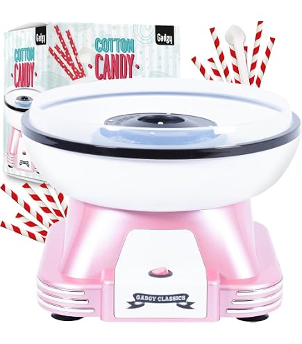 Machine à Barbe à Papa Domestique 500W - 220V EU - Bol Transparent, Facile à Nettoyer - Pour Fêtes, Anniversaires, Enfants