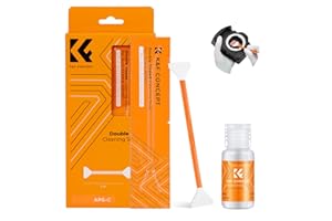 K&F CONCEPT Kit de Limpieza de Sensor APS-C de 16mm para Cámaras Digitales sin Espejo. Incluye 20ml de Limpiador y 10 Hisopos de Doble Punta para Sensores CMOS y CCD Tipo APS-C, Ideal para Lentes